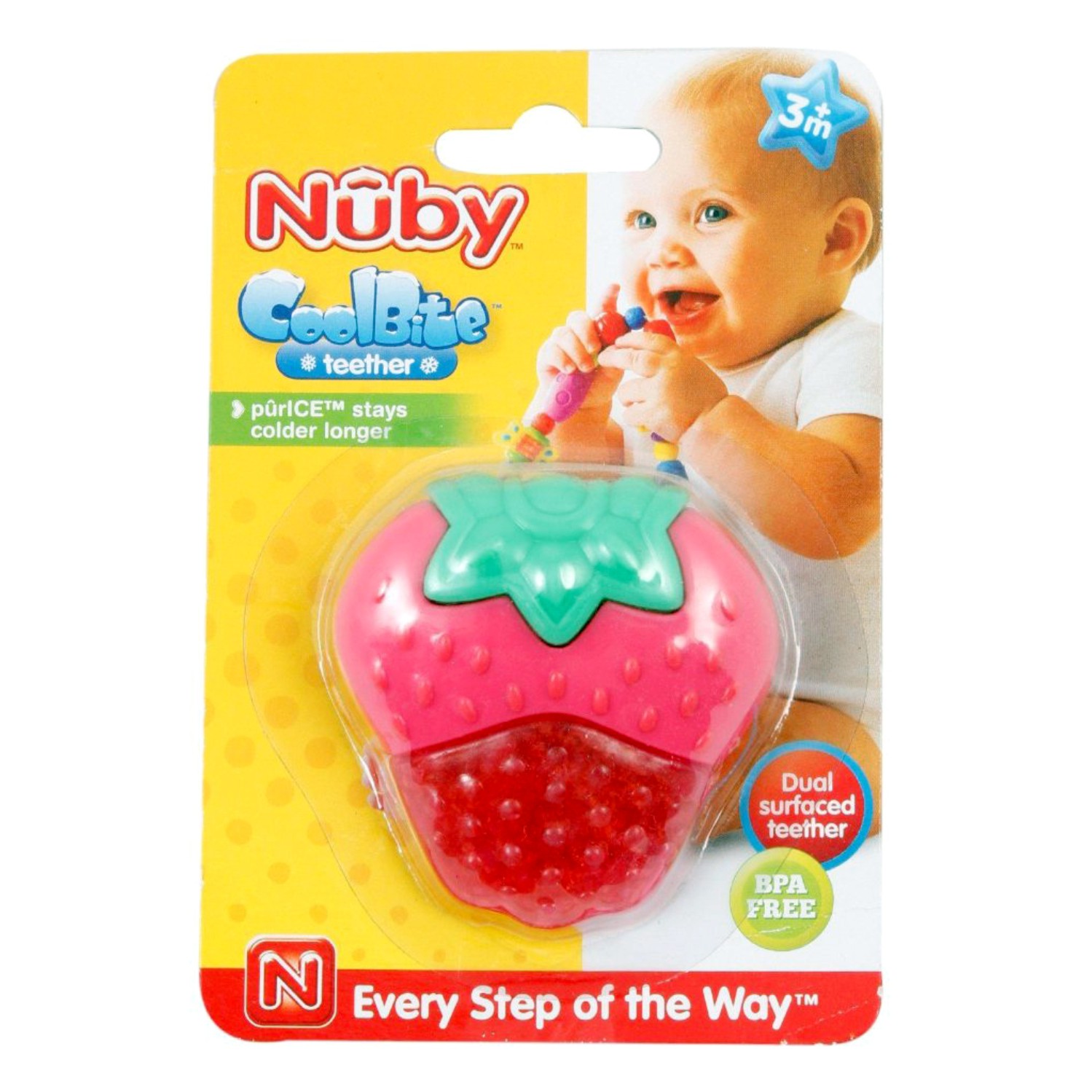 nuby strawberry teether